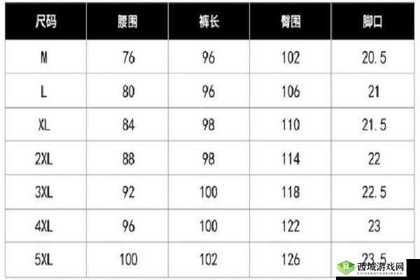 欧码 XL 是亚洲码 L 还是 XL?