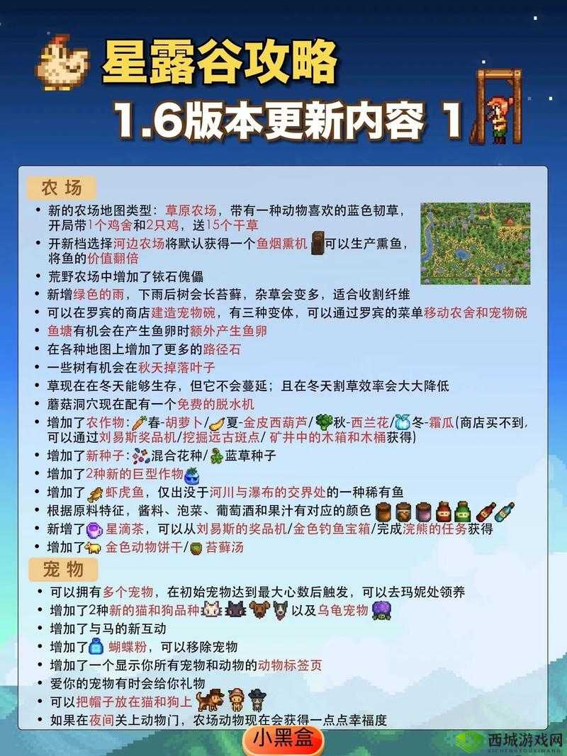 星露谷物语 15 版本更新 全新特色与精彩内容全面解读