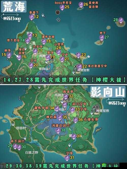 原神游戏攻略，全面解析雷神瞳收集与探索的必备指南